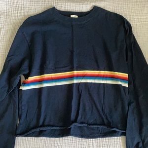 Brandy Melville/John Galt rainbow striped shirt